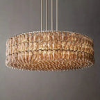 Chiare Grand Glass Round Chandelier  61"