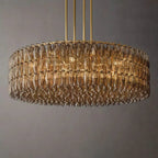 Chiare Grand Glass Round Chandelier  61"