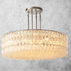 Chiare Grand Glass Round Chandelier  61"