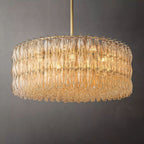 Chiare Glass Round Chandelier 47"