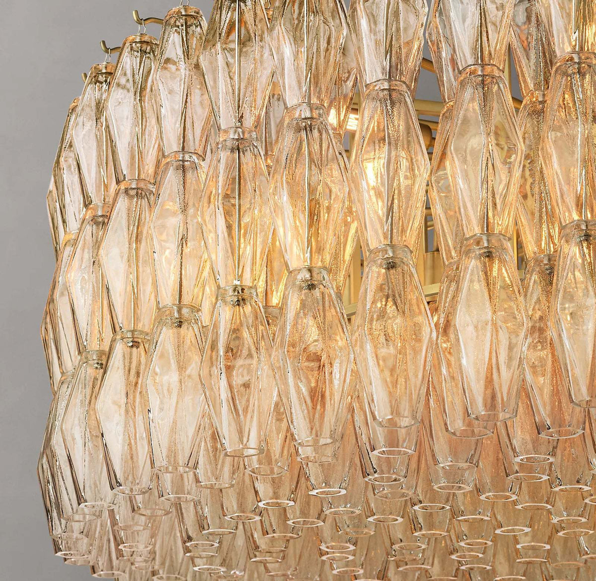 Chiare Glass Round Chandelier 47"