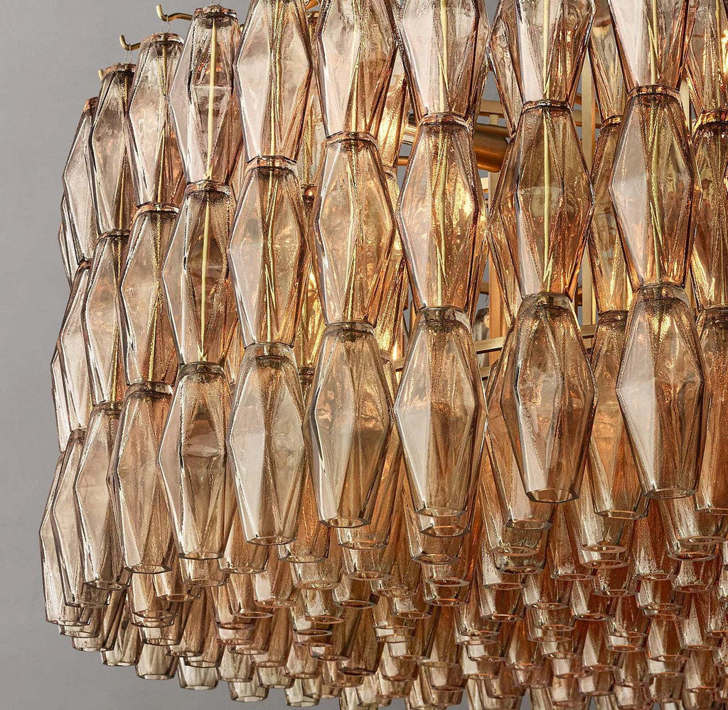 Chiare Glass Round Chandelier 47"