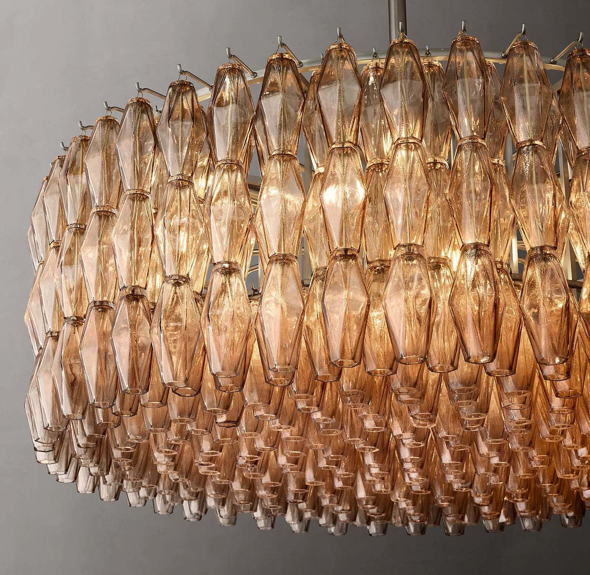 Chiare Glass Round Chandelier 47"