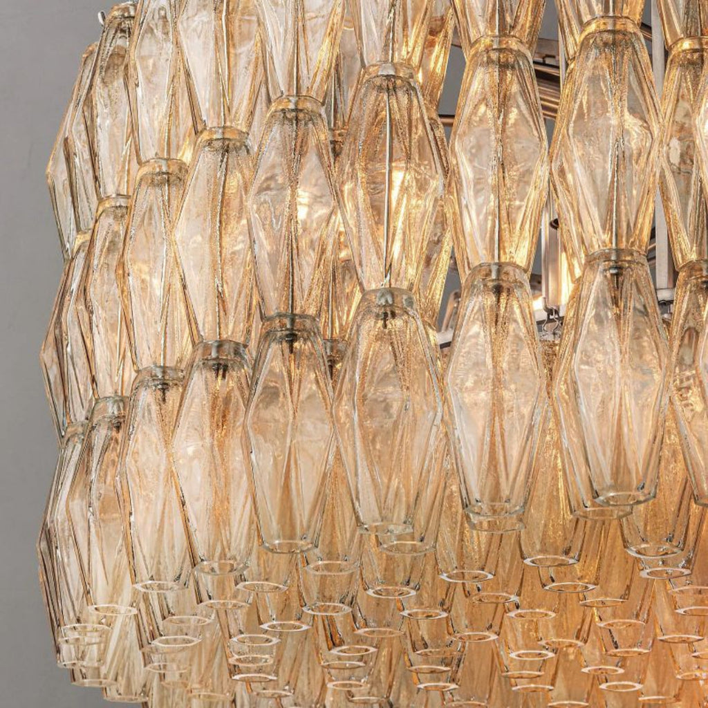 Chiare Glass Round Chandelier 47"