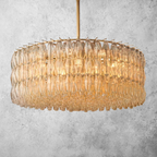 Chiare Glass Round Chandelier 47"
