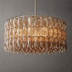 Chiare Glass Round Chandelier 37″