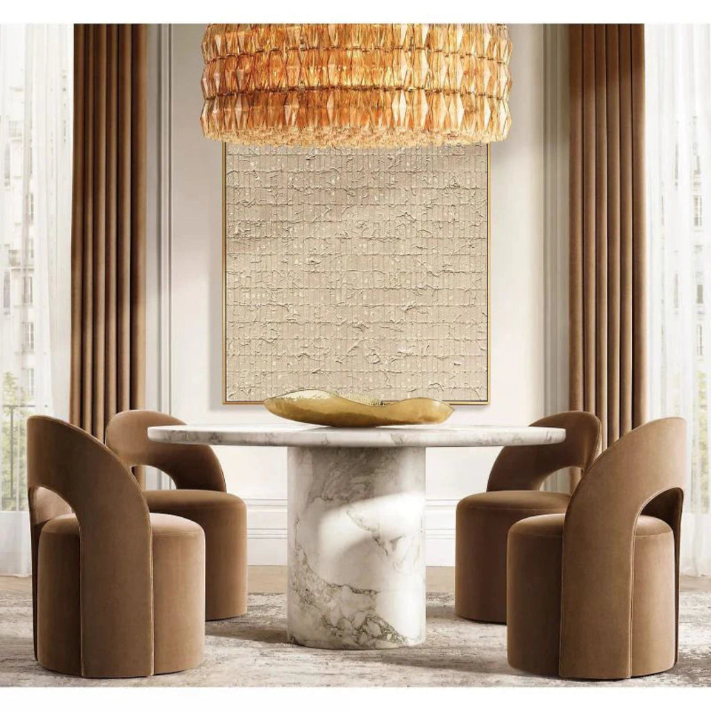 Chiare Glass Round Chandelier 37″