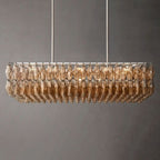 Chiare Glass Rectangular Chandelier 54"