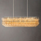 Chiare Glass Rectangular Chandelier 54"