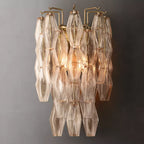 Chiare Smoke & Clear Glass Wall Sconce