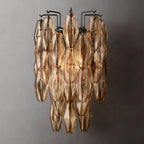 Chiare Smoke & Clear Glass Wall Sconce
