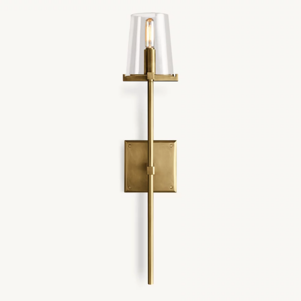 Cirella Torch Glass Wall Sconce