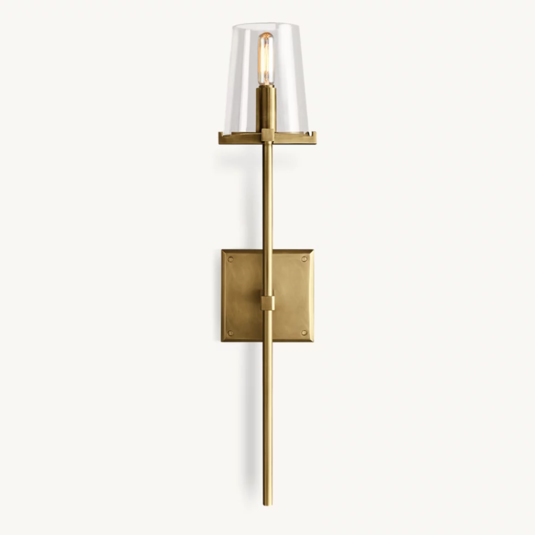 Cirella Torch Glass Wall Sconce