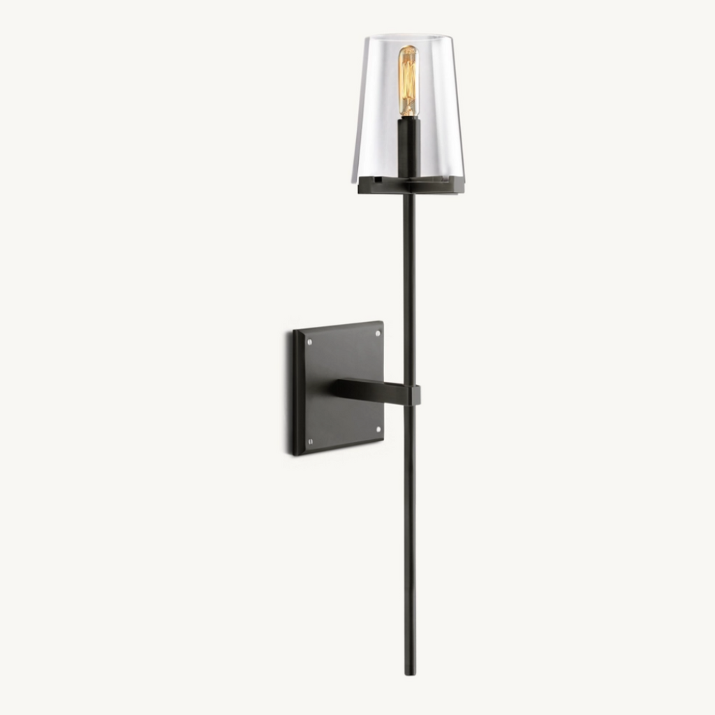 Cirella Torch Glass Wall Sconce