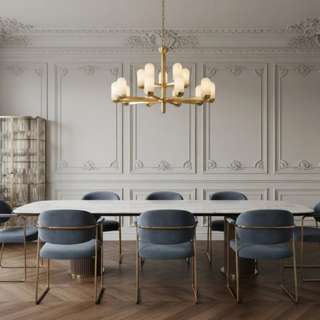 Aurevia Natural Alabaster Multi-Light Chandelier
