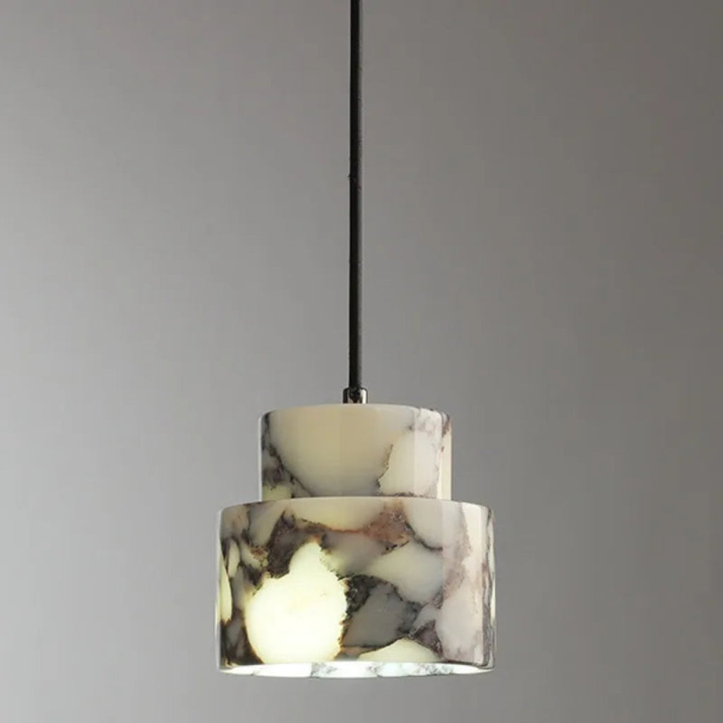 Travelle 5.1″ Wabi-Sabi Marble Pendant Light
